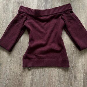 Edikted Women's Burgundy and Purple Jumper